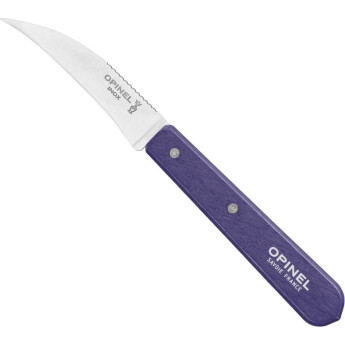 Нож столовый Opinel №114, деревянная рукоять, блистер, нержавеющая сталь, фиолетовый